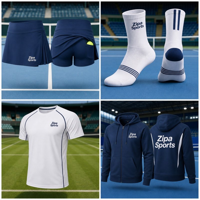 Custom tennis club supporter t-shirt manufactured by ZipaSports