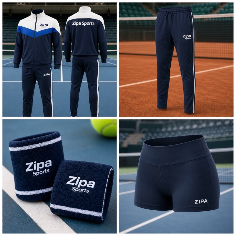 Custom embroidered tennis wristbands in cotton terry towelling manufactured by ZipaSports