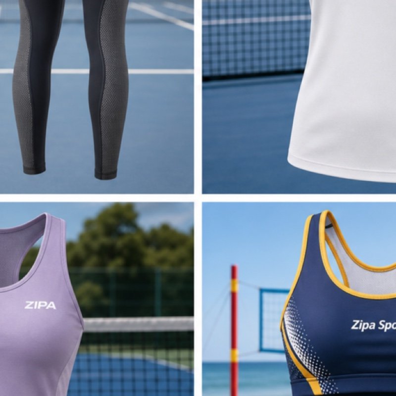 Custom women's tennis compression leggings manufactured by ZipaSports