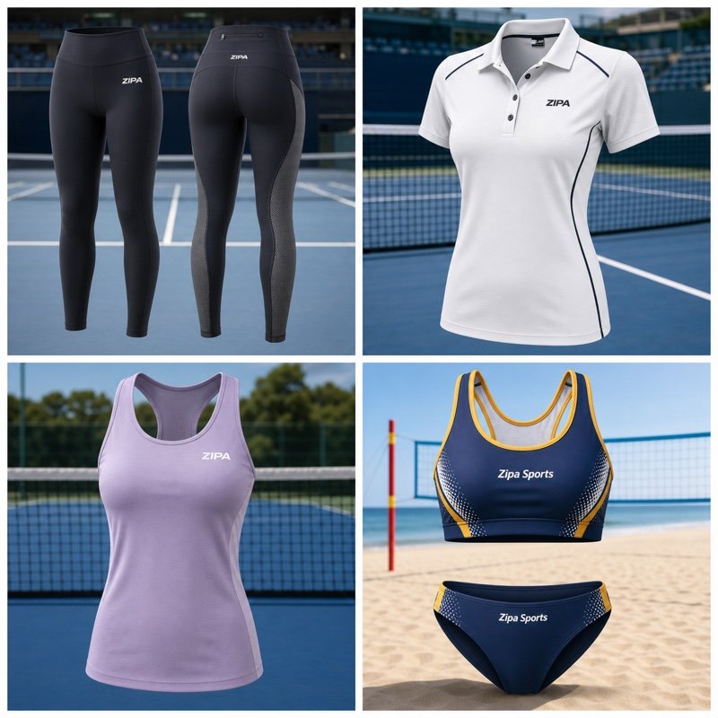 Custom women's tennis tank top manufactured by ZipaSports