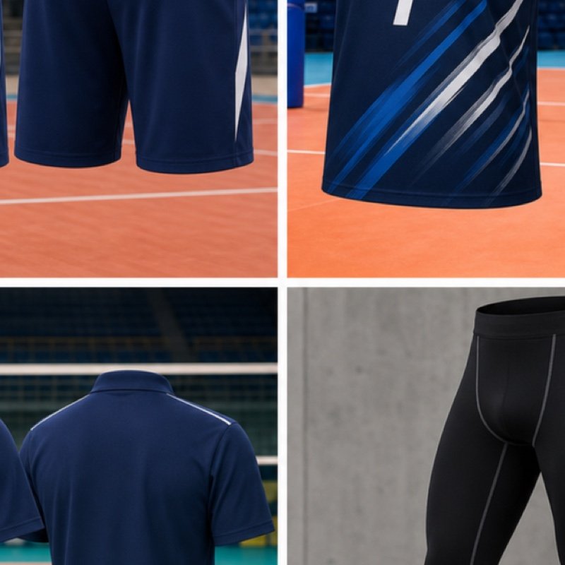 Custom men's volleyball match shorts manufactured by ZipaSports