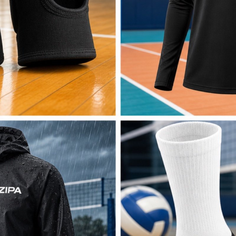 Custom volleyball knee pads with EVA cushioning and team colours manufactured by ZipaSports