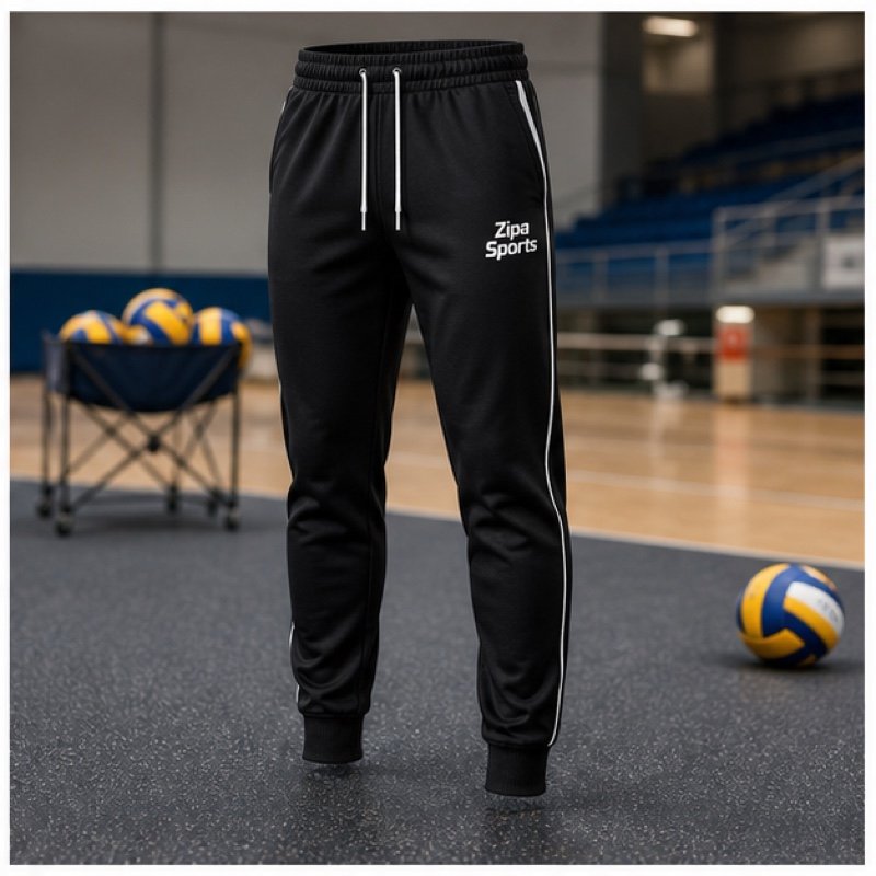 Custom volleyball team joggers manufactured by ZipaSports