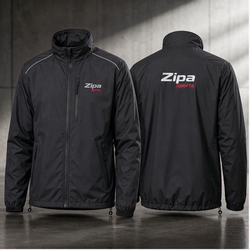 Custom lightweight work windbreaker jacket manufactured by ZipaSports