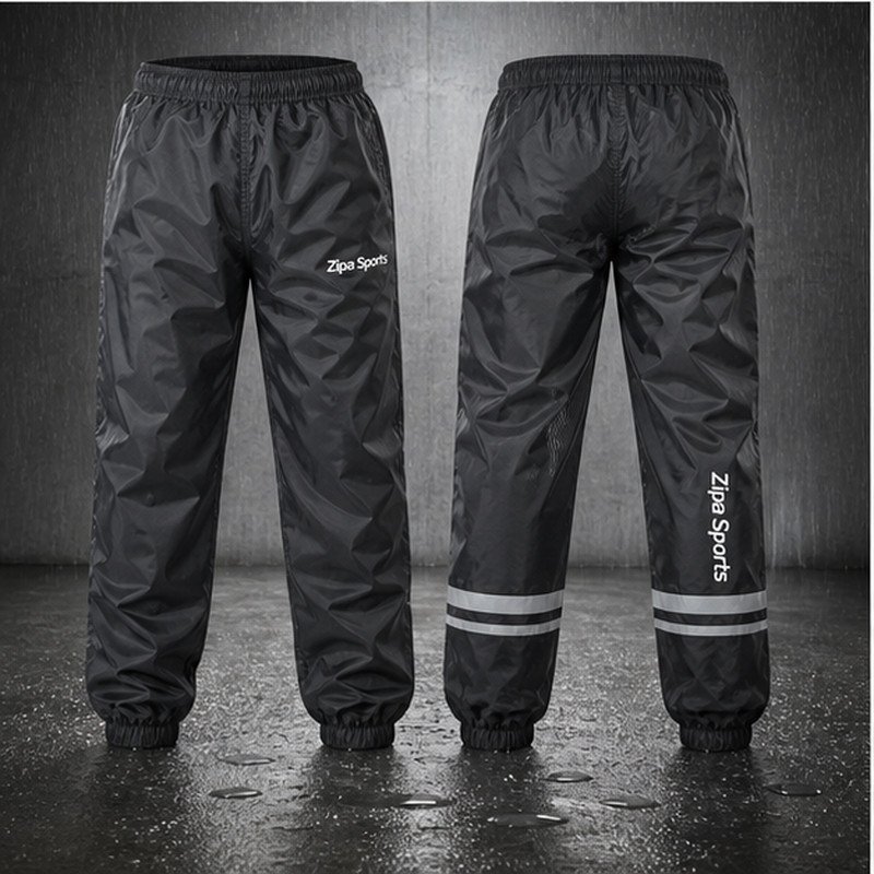 Custom waterproof work over-trousers manufactured by ZipaSports