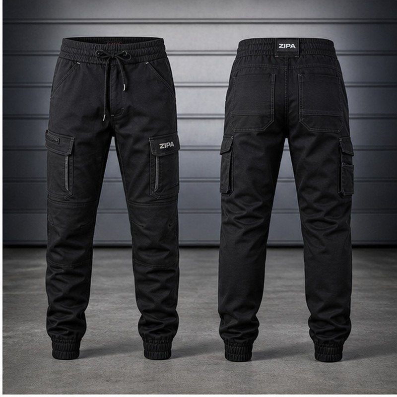 Custom work cargo joggers manufactured by ZipaSports